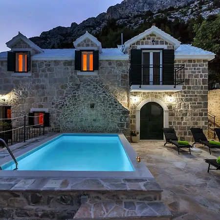 Villa Authentic Stone Topola With Swimming Pool Baska Voda